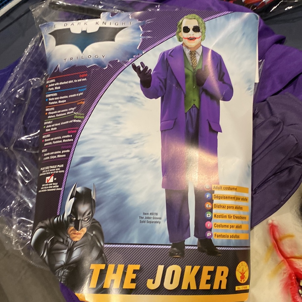 The Joker Men's Purple Costume Coat -
